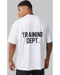 BoohooMAN - Man Active Training Dept Performance Oversized T Shirt - Lyst