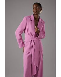 Coast - Wrap Tie Front Blazer - Lyst