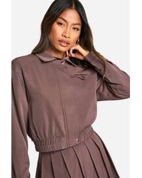 Boohoo - Relaxed Fit Tailored Bomber Jacket - Lyst