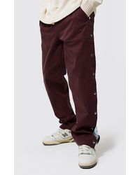 Marble Panel Popper Trousers 