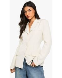 Boohoo - Button Down Tailored Blazer - Lyst