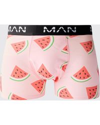 Boohoo - Watermelon Slice Printed Boxers - Lyst