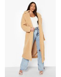 teddy longline coat