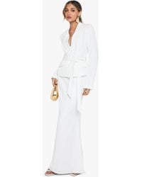 Boohoo - Occasion Tailored Maxi Skirt - Lyst