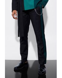 Boohoo - Slim Side Panel Suit Trousers - Lyst