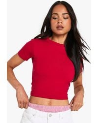 Boohoo - Basics Fitted Top - Lyst