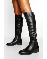 lipsy knee high quilted riding boot