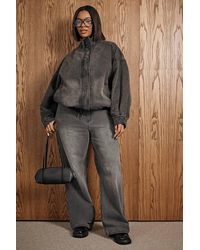 Boohoo - Plus Washed Elasticated Waist Jean - Lyst