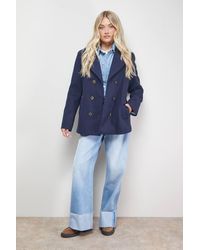 Oasis - Double Breasted Blazer Coat - Lyst