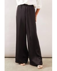 Wallis - Tall Tie Detail Wide Leg Pants - Lyst