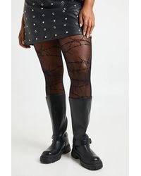 Boohoo - Plus Halloween Barbed Wire Tights - Lyst