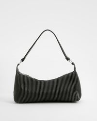 Boohoo - Pleated Pu Shoulder Bag - Lyst