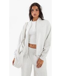 DSGN Studio - Bomber Zip Through Sweatshirt - Lyst