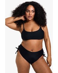Boohoo - Plus Swimwear Essentials Scoop Bikini Top - Lyst