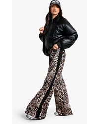 Boohoo - Tall Side Stripe Drawstring Wide Leg Trousers - Lyst