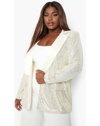 sequin blazer plus