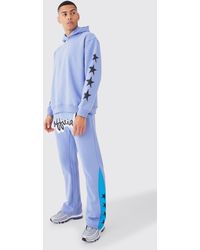 BoohooMAN - Official Oversized Star Gusset Tracksuit - Lyst