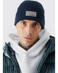 BoohooMAN - Beanie mit PU-Etikett - Lyst