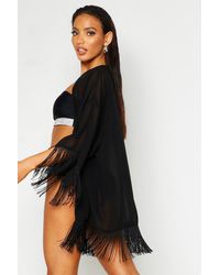 boohoo black kaftan