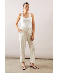 Wallis - Tailored Button Tapered Trouser - Lyst