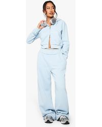 Boohoo - Washed Expose Seam Extreme Oversized Wide Leg Jogger - Lyst