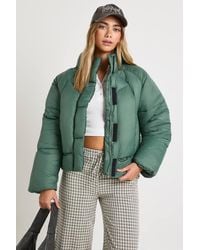 Boohoo - Quilt Detail Puffer Jacket - Lyst