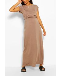 shirred waist scarf print maxi dress