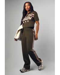 DSGN Studio - Knitted Collared Top And Wide Leg Trouser - Lyst