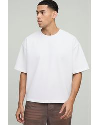 Boohoo - Camiseta Oversize Recta Plisada - Lyst