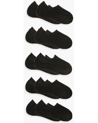 Boohoo 10 Pack Basic Sneakers Socks - Black