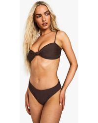 Boohoo - Swimwear Essentials High Waist Brief - Lyst