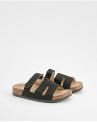 Boohoo - Cut Out Strap Detail Sliders - Lyst
