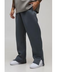 BoohooMAN - Kastiger Oversize Scuba-Trainingsanzug mit geteiltem Saum - Lyst