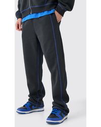 BoohooMAN - Relaxed Contrast Stitch Jogger - Lyst