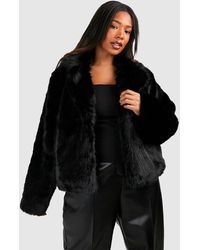 Boohoo - Plus Premium Faux Fur Coat - Lyst