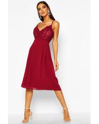 boutique crochet lace strappy midi dress