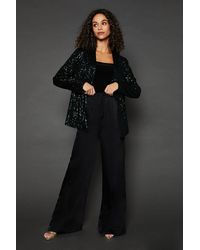 Wallis - Sequin Waterfall Jacket - Lyst