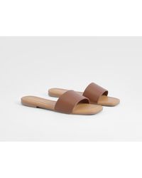 Boohoo - Minimal Mule Sandals - Lyst