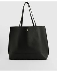 Boohoo - Croc Handle Suedette Structured Tote Bag - Lyst