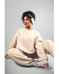 Boohoo - Plus Embroidered Oversized Sweatshirt - Lyst