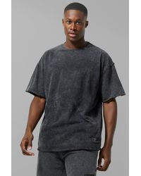 Boohoo - Camiseta Oversize Man Active Con Lavado De Ácido - Lyst