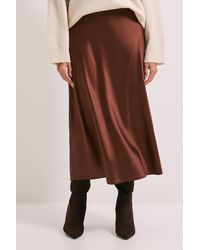 Dorothy Perkins - Satin Bias Cut Skirt - Lyst