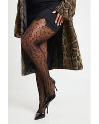 Boohoo - Plus Halloween Leopard Tights - Lyst