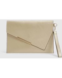 Boohoo - Asymmetric Fold Over Large Envelope Clutch Bag - Lyst