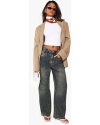 Boohoo - Vaquero De Pernera Cilíndrica - Lyst