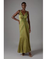 Coast - Lace Trim Maxi Dress - Lyst