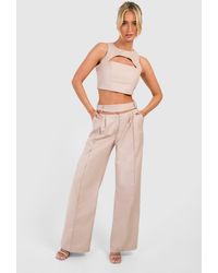 Boohoo - Cut Out Detail Trouser - Lyst