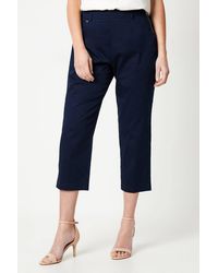 Wallis - Petite Side Zip Stretch Crop Pants - Lyst