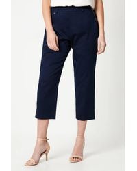 Wallis - Petite Side Zip Stretch Crop Pants - Lyst