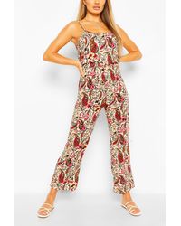floral print cami wrap strappy jumpsuit